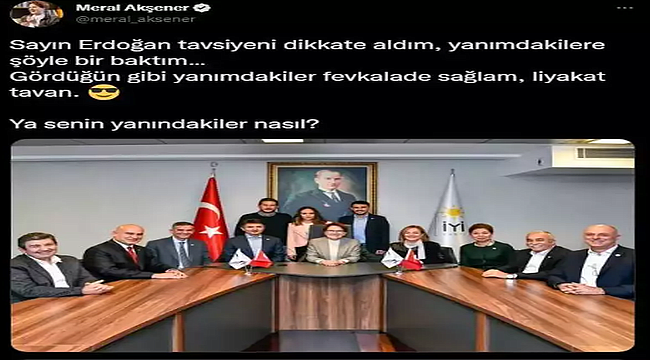 Akşener’den Erdoğan’a yanıt