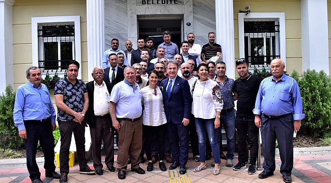 Alevi Dernekleri’nden Başkan İduğ’a ziyaret