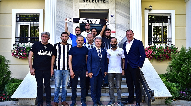 Altaylı taraftarlardan, Başkan İduğ’a ziyaret