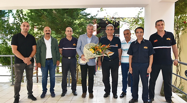 Başkan Ali Engin’den itfaiyecilere ziyaret!