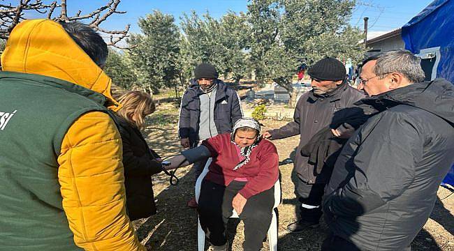 Başkan Batur’un depremzede ziyaretlerinde ilk durağı Hatay