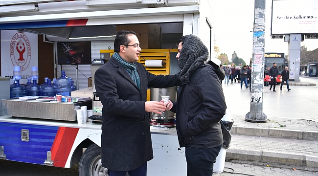 Bornova’da içleri ısıtan ikram