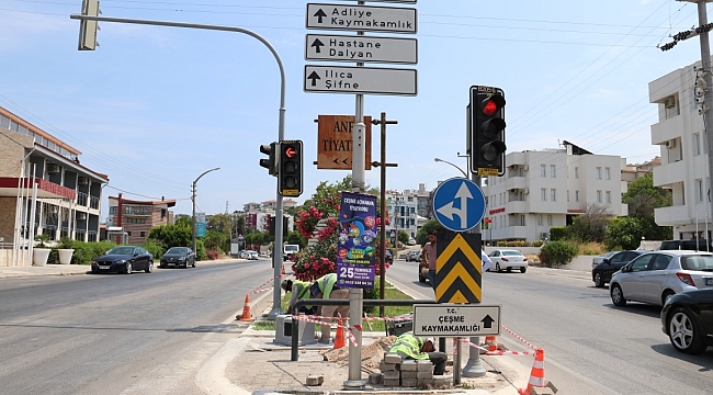 Çeşme’de “Akıllı” trafik sistemi için düğmeye basıldı