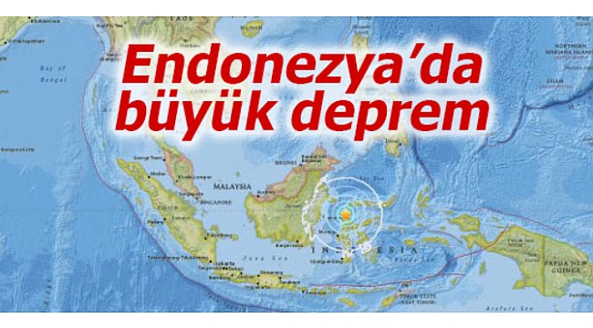 Endonezya’da büyük deprem
