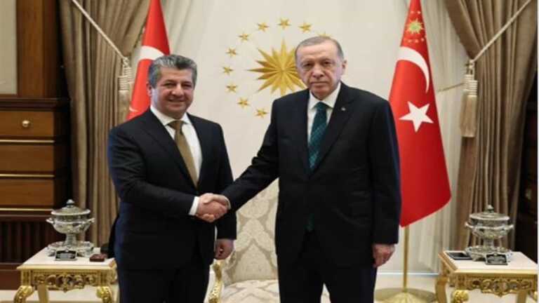 Erdoğan Barzani ile Görüştü