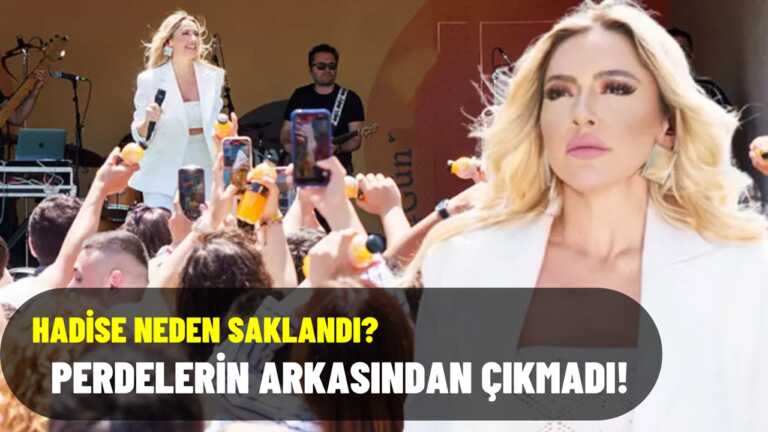Hadise Plajda Neden Saklandı! Perdenin Arkasından Çıkmadı