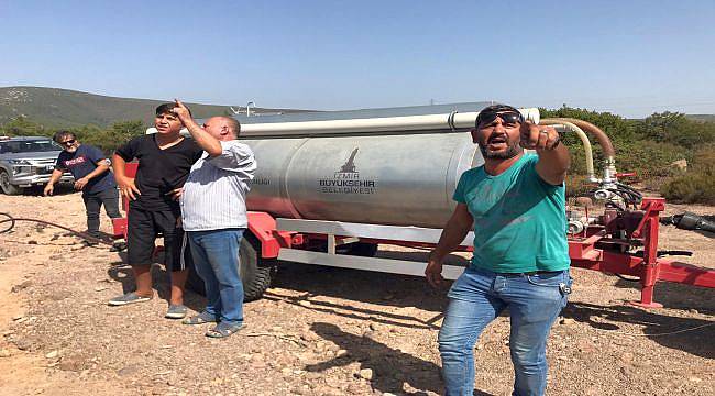 İzmir Büyükşehir Belediyesi’nin dağıttığı tanker felaketi önledi