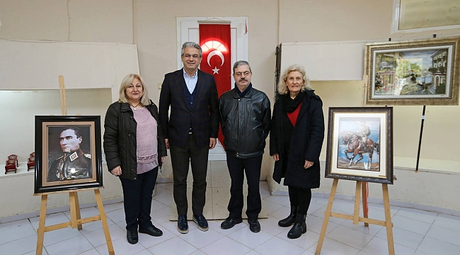 Kabaağaçlı, tablolarıyla engellilere umut olacak