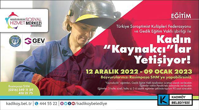 Kadıköy’de “Kadın Kaynakçılar Yetişiyor”