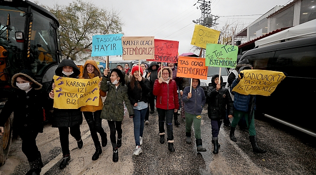 Kadıovacıklılar taş ocağına “hayır” dedi