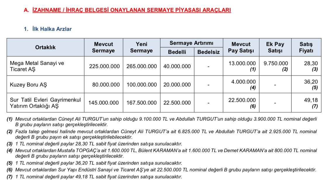 SPK MEGMT KBORU ve SURGY Arzlarına Onay Verdi