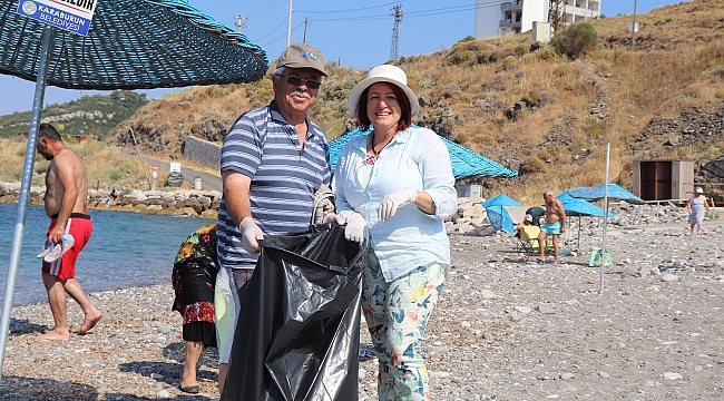 Plaj temizlendi… Karaburun yaz tatiline hazır!