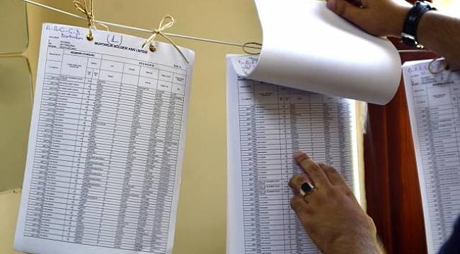 Seçmen listeleri bugün askıdan iniyor