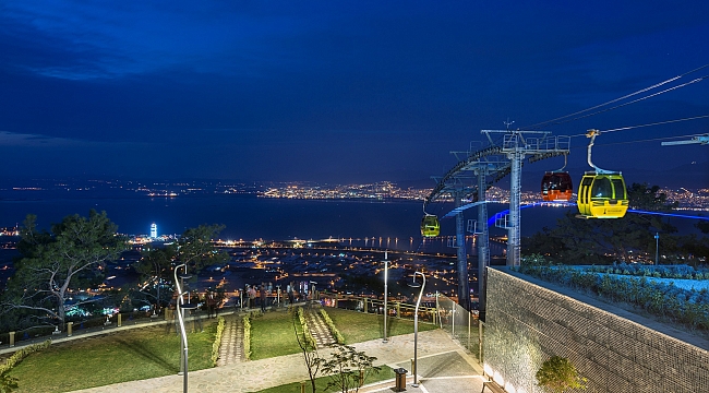 Teleferik bayram tatilinde ziyaretçi rekoru kırdı 