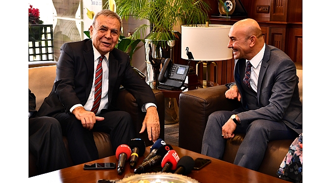 Tunç Soyer’in ilk ziyareti Aziz Kocaoğlu’na