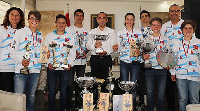 Urlalı sporculardan Başkan Oğuz’a ziyaret!