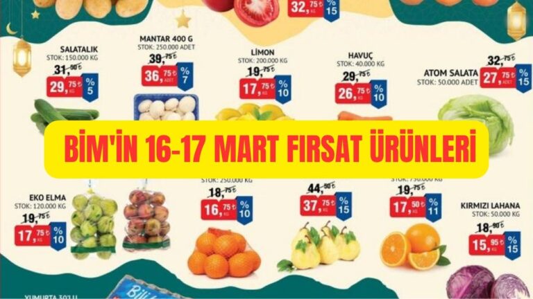 Yumurta ve Patatesin Fiyatı Görenleri Şaşırtıyor! BİM 16-17 Mart Fırsat Ürünleri