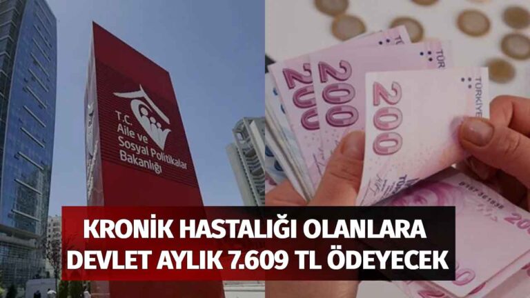 Raporlu kronik hastalara müjde maaş VERİLECEK! Devlet her ay 7.609 TL TRİNK yatıracak