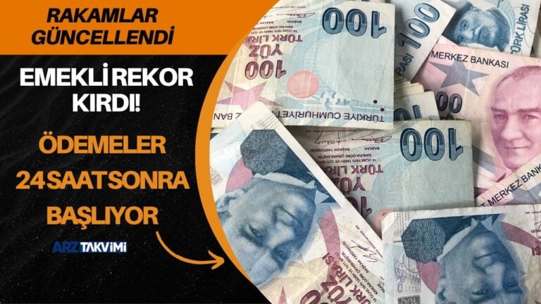 Rakamlar güncellendi emekli rekor başvuru gerçekleştirdi! 24 saat sonra ödemeler başlıyor