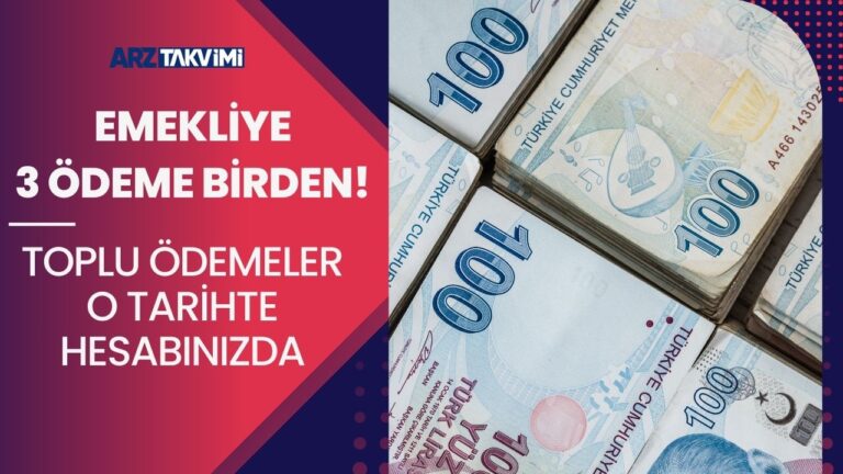 Emekliye 3 ödeme birden! Yaranıza merhem olacak toplu ödemeler o tarihte hesabınızda