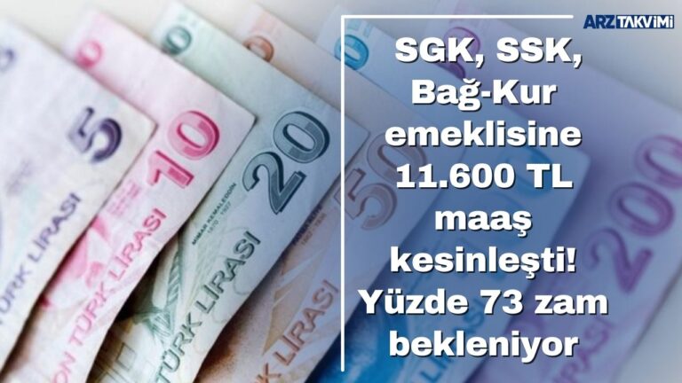 SGK, SSK, Bağ-Kur emeklisine 11.600 TL maaş kesinleşti! Temmuzda rekor zam gelecek öngörü yüzde 73