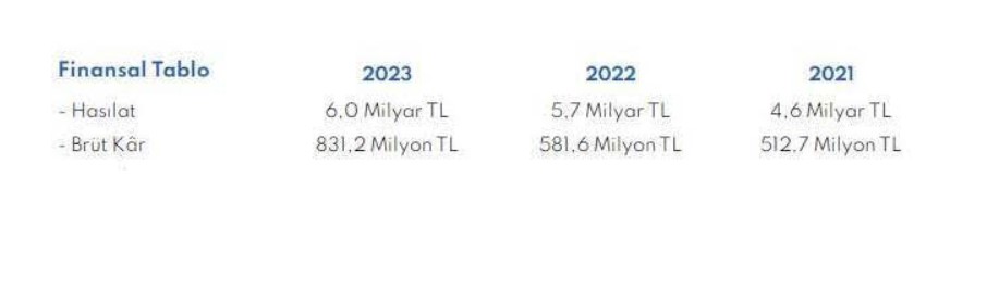 Armada Gıda Finansal Durum