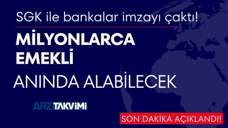 SGK ile bankalar imzayı çaktı! Milyonlarca emekli alabilecek