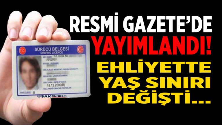 Ehliyette yaş sınırı SİL BAŞTAN değişti! A2, B, BE, C1, C1E, F ve G sınıfı yeni karar Resmi Gazete’de yayımlandı